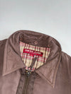 Guess Jeans Brown Harrington Bomber Jacket with Plaid Lining (S)
