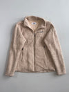 Fila Beige Sherpa Fleece Zip-Up Jacket (M)
