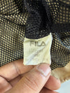 FILA Cream Hooded Windbreaker – Pink Drawcord Detail, Mesh Lined (L)
