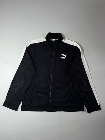 Puma Black/White Colorblock Track Jacket (XL)