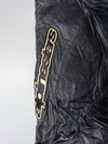 Alpinestars Genuine Leather Armored Motorcycle Racing Pants – Black Knee padded (W:38) (L:38)
