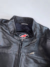 Alpine Star Original Pure Leather Motorcycle Racing Jacket (Paded) (2XL)