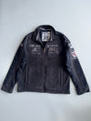 Camp David | Grey Authentic Brand Fleece Jacket Fully Embroidered | (L)