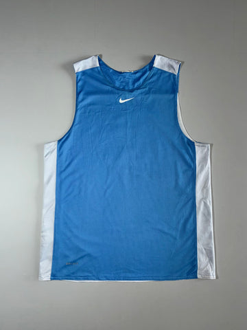 Nike | Dri-Fit Reversible Basketball Jersey Blue White | (L)