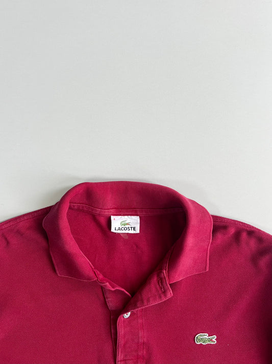 Lacoste Classic Pique Long Sleeve Polo Shirt Burgundy (L)