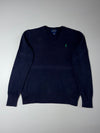 Polo Ralph Lauren Navy V-Neck Sweater (XS)