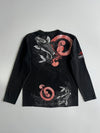 Japanese Koi Fish Long Sleeve Graphic T-Shirt (M)