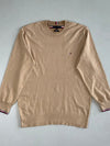 Tommy Hilfiger THFLEX Crewneck Sweater with Signature Tipped Cuffs – Camel (L)