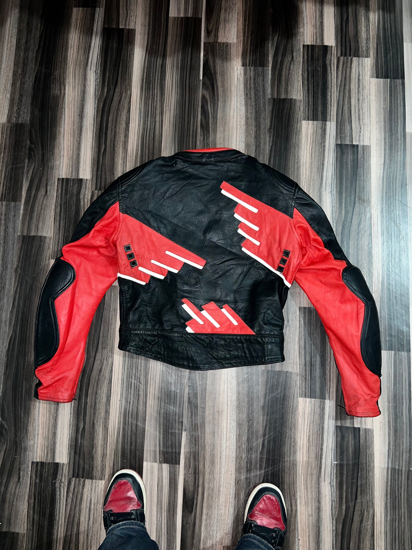 ZPremium Biker Leather Jacket with pading (buy one get one free) S/M