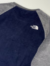 The North Face Navy & Grey Raglan Fleece Sweatshirt (XS)