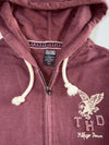 Tommy Hilfiger Denim Burgundy Eagle Zip Hoodie (M/L)