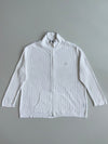 Lauren Ralph Lauren White Cable Knit Zip-Up Sweater woman’s(Size XL)