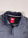 Nike Sportswear Heather Navy Snap Placket Polo (M)