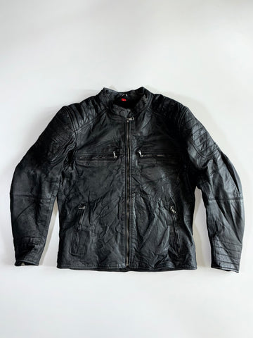 Rebelhorn “Freedom All The Way” Vintage Leather Moto Jacket Padded (L)