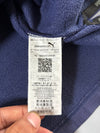Puma Big Logo Full Zip Hoodie – Navy Blue, Size Small (M)