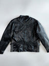 USA Bikers Dream Apparel Vintage Moto Heavy Leather Jacket (L)