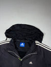 Vintage Adidas Adi Dassler Black 3-Stripe Padded Track Jacket (XL)