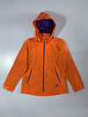 Starter Orange & Purple Colorblock Hooded Windbreaker (S)