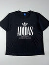 Adidas Original Sports Brand Big Logo Graphic Tee Black Men’s (L)