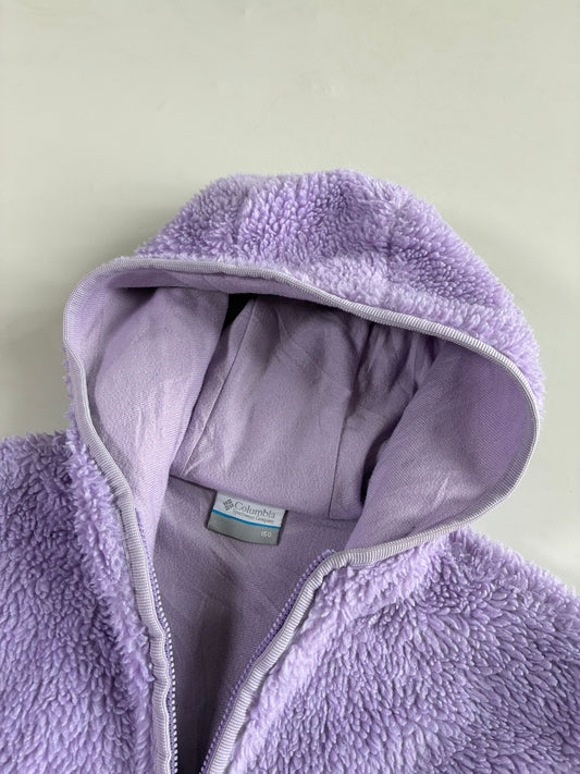 Columbia Lavender Sherpa Fleece Hooded Jacket (S)
