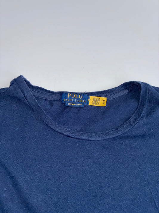 Polo Ralph Lauren Custom Slim Fit Striped T-Shirt  Navy Multicolor Stripe (2Xl)
