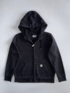 Carhartt | Relaxed Fit Zip-Up Hoodie | Washed Black ( L)