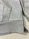 Philipp Plein Homme Grey Zip-Up Hoodie with Camo-Lined Hood & Studded Patch (L)