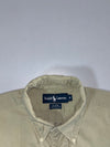 Ralph Lauren “Blaire” Short Sleeve Button-Down Shirt – Khaki, (XL)