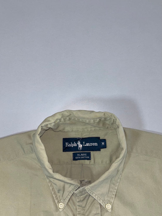 Ralph Lauren “Blaire” Short Sleeve Button-Down Shirt – Khaki, (XL)