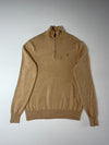 Polo Ralph Lauren Quarter-Zip Knit Sweater – Camel (M)