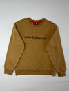New Balance Big Logo Crewneck Sweatshirt Camel Tan — (M)