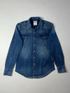 Vintage Levi's Medium Wash Western Denim Shirt (S)
