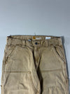 Carhartt Relaxed Fit Double Knee Tan Duck Canvas Work Pants (W:30) (L:38)