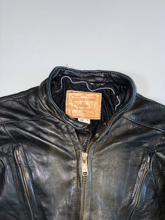 Walter Dyer Premium Heavy Pure Leather Jacket Made in U.S.A (M)