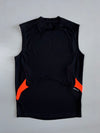Adidas Climacool Sleeveless Training Vest in Black & Orange (M)