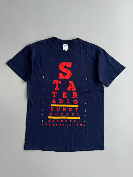 State Radio Euro Tour 2013 Eye Chart Graphic Band Tee (M)