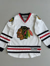 Reebok RBK CCM Chicago Blackhawks NHL Hockey Jersey Away White Youth (S/M)