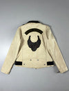 Vintage Harley-Davidson Two-Tone Leather Moto Jacket (S/M)