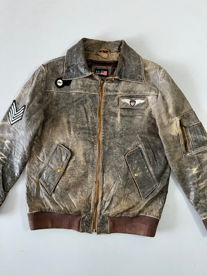 ZRare Vintage Us Air Force Original Leather (L)
