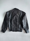 Vintage Premium Genuine Oversized Leather Jacket With Detachable Arm (S/M)