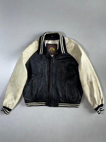 Adventure Club Mondiale Varsity Leather Jacket (XL/2XL)