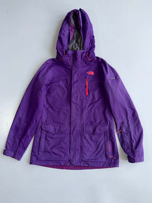 The North Face | Detachable hood Purple Hyvent Hooded Women's Jacket | (M)