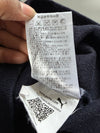 Puma Navy Quarter-Zip Knit Pullover – Check Trim Collar (XL)