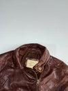 Vintage Bershka Brown Genuine Leather Biker Jacket – Asymmetric Zip  Women’s (XXS)
