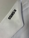 K-Swiss Mesh Varsity Bomber Jacket – White/Black (L)