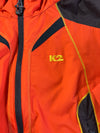 K2 Windstopper Hooded Outdoor Jacket – Orange & Brown (S)