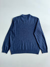 Lacoste Navy Melange Crew Neck Wool Sweater – Regular Fit (M)