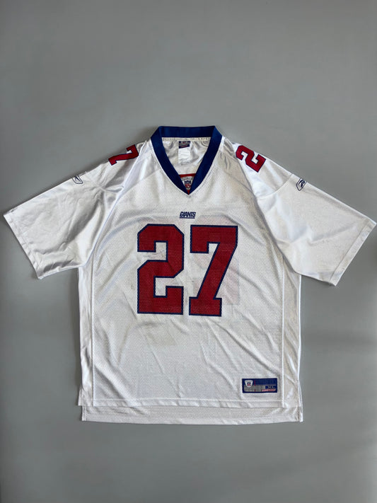 Reebok NFL New York Giants #27 Away Jersey | White (2XL)