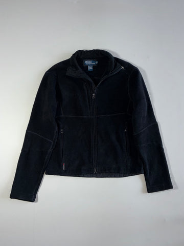 Polo Ralph Lauren Black Full-Zip Fleece Jacket – (S/M)