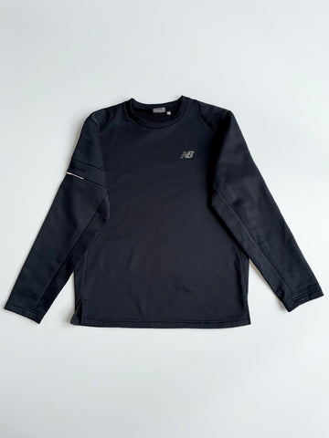 New Balance Embroidered Logo Crewneck Sweatshirt – Black (L)